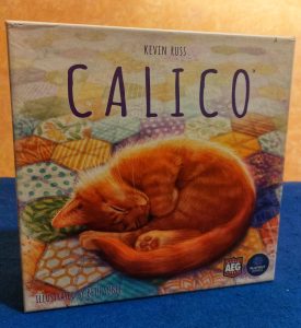 Caja del juego de mesa Calico